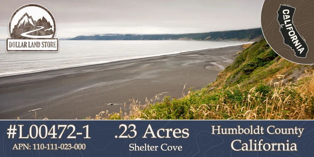 0.23 Acre Lot in Shelter Cove, Humboldt County CA in Humboldt County, CA