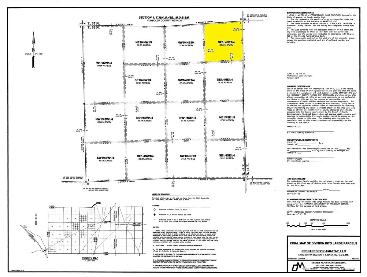 38.55 Acres in Humboldt County, NV - Image 2
