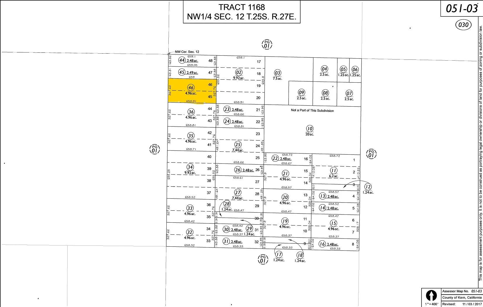 4.73 Acres east of Delano in Kern County, CA in Kern County, CA