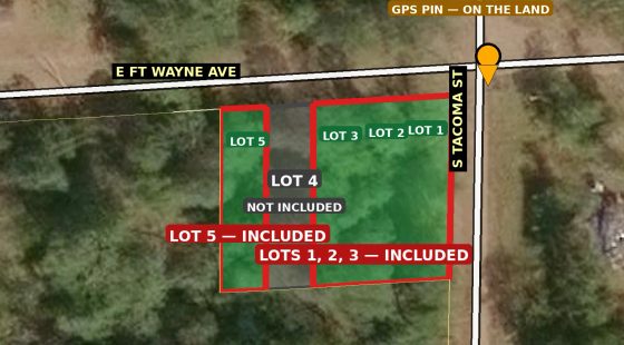 6 Michigan Lots Bundle - Saginaw Double Lot + Idlewild Lots - 0.504 Acres - $39,900 in Saginaw County, MI