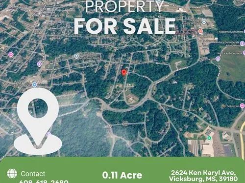 Decorative background for 0.11 Acres for Sale in Vicksburg, Mississippi image 24
