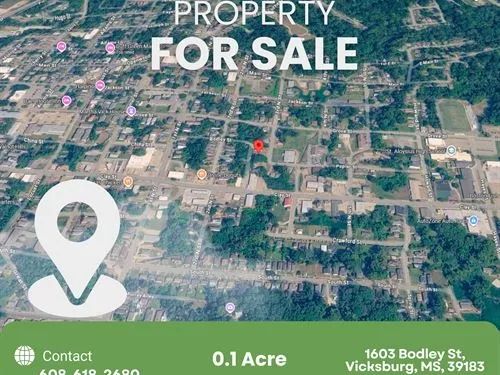 Decorative background for 0.1 Acres for Sale in Vicksburg, Mississippi image 11