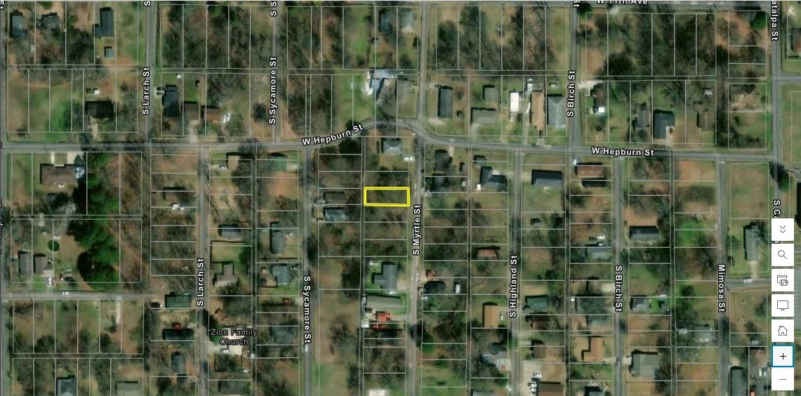 1206 S Myrtle Street - 0.09-Acre Wooded Vacant Residential Lot - Land for Sale in Jefferson County, AR