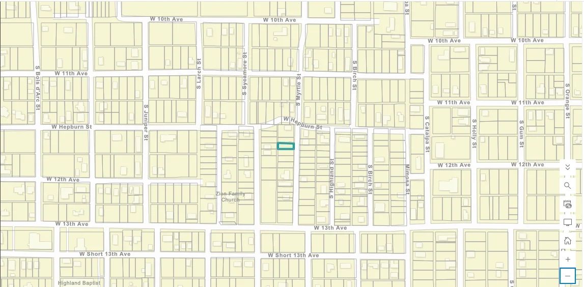 1206 S Myrtle Street - 0.09-Acre Wooded Vacant Residential Lot - Land for Sale - Image 4
