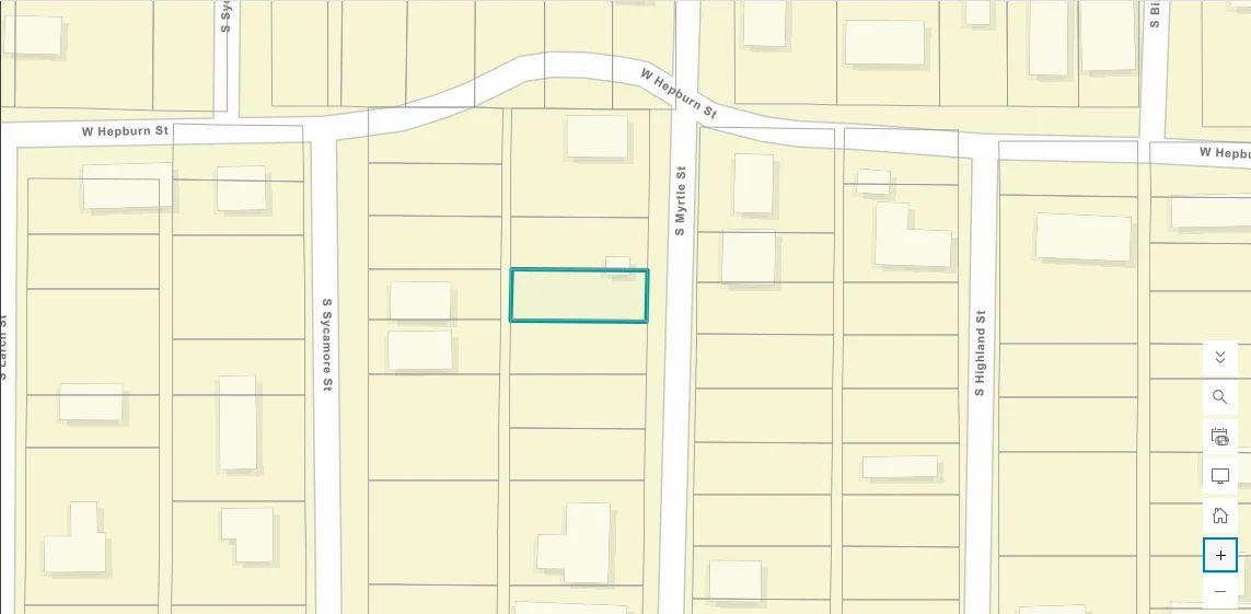 Decorative background for 1206 S Myrtle Street - 0.09-Acre Wooded Vacant Residential Lot - Land for Sale image 6