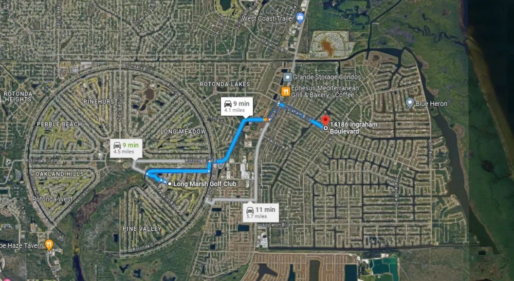 Decorative background for Port Charlotte, Florida – 14186 Ingraham Blvd – South Gulf Cove 1/4 Acre, County Water & Sewer, Minutes to Gulf Coast Beaches! image 11