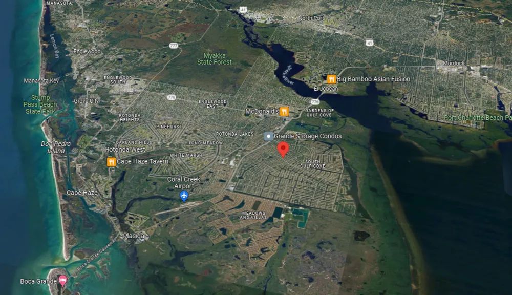 Decorative background for Port Charlotte, Florida – 14186 Ingraham Blvd – South Gulf Cove 1/4 Acre, County Water & Sewer, Minutes to Gulf Coast Beaches! image 13