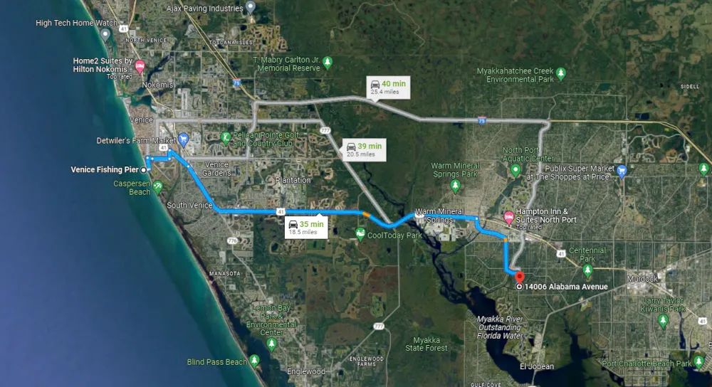 Decorative background for Port Charlotte, Florida – 14006 Alabama Ave – 1/4 Acre, Minutes to Gulf Coast Beaches! image 12