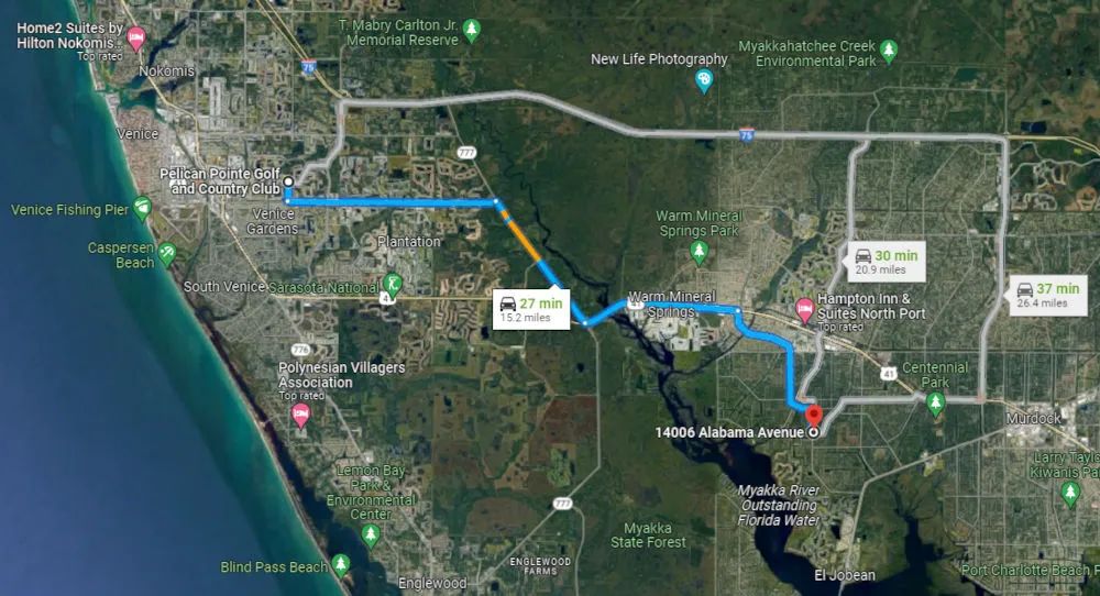 Decorative background for Port Charlotte, Florida – 14006 Alabama Ave – 1/4 Acre, Minutes to Gulf Coast Beaches! image 13
