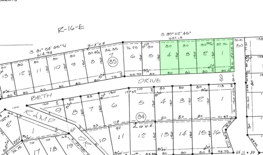 Massey Point - Eufaula Lake - Unit 6, Block 85, Lots 1,2,3,4 in Pittsburg County, OK