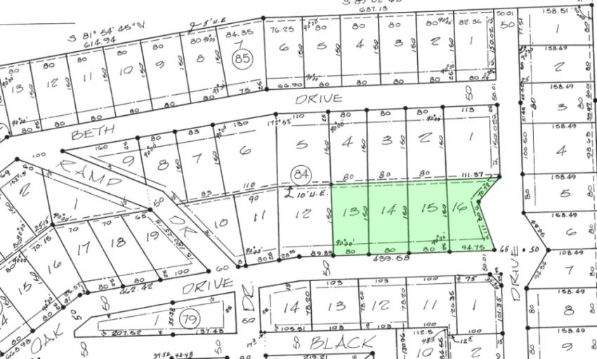 Massey Point - Eufaula Lake - Unit 6, Block 84, Lots 13,14,15,16 in Pittsburg County, OK