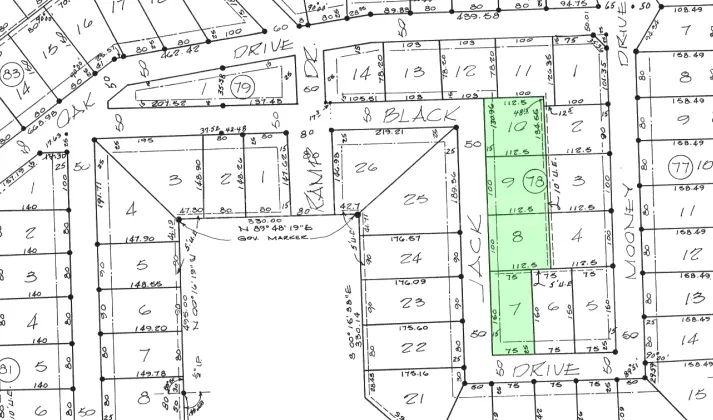 Massey Point - Eufaula Lake - Unit 6, Block 78, Lots 7,8,9,10 in Pittsburg County, OK