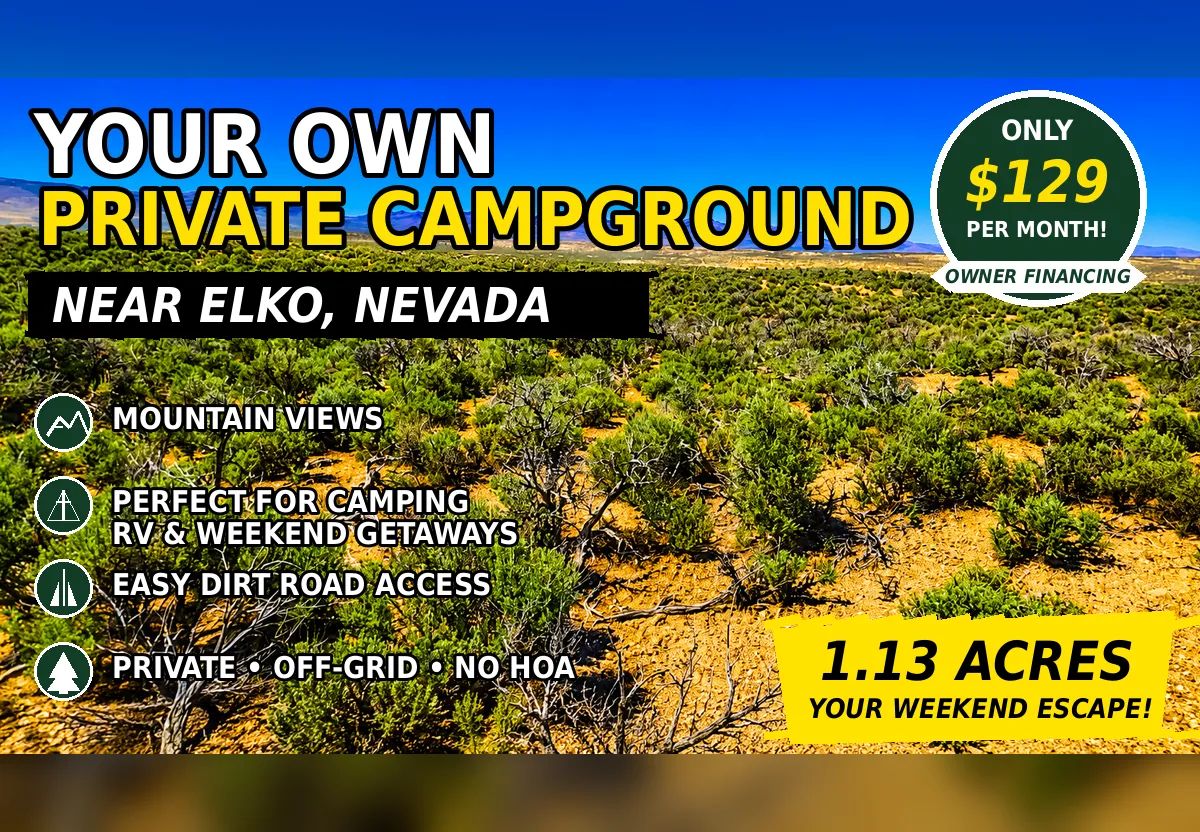Freedom for $129/month! 1.13 Acres Elko County, NV - Main image