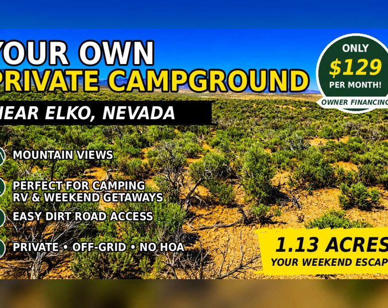 Freedom for $129/month! 1.13 Acres Elko County, NV in Elko County, NV