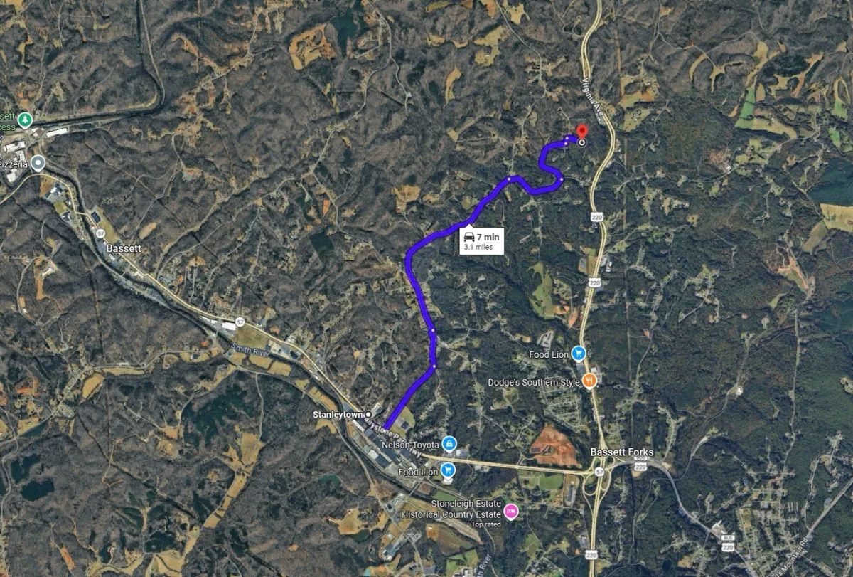 0.91-Acre Wooded Homesite Lot Off Jessteen Lane with Power Nearby, Not Steep – Bassett, Henry County, VA - Main image