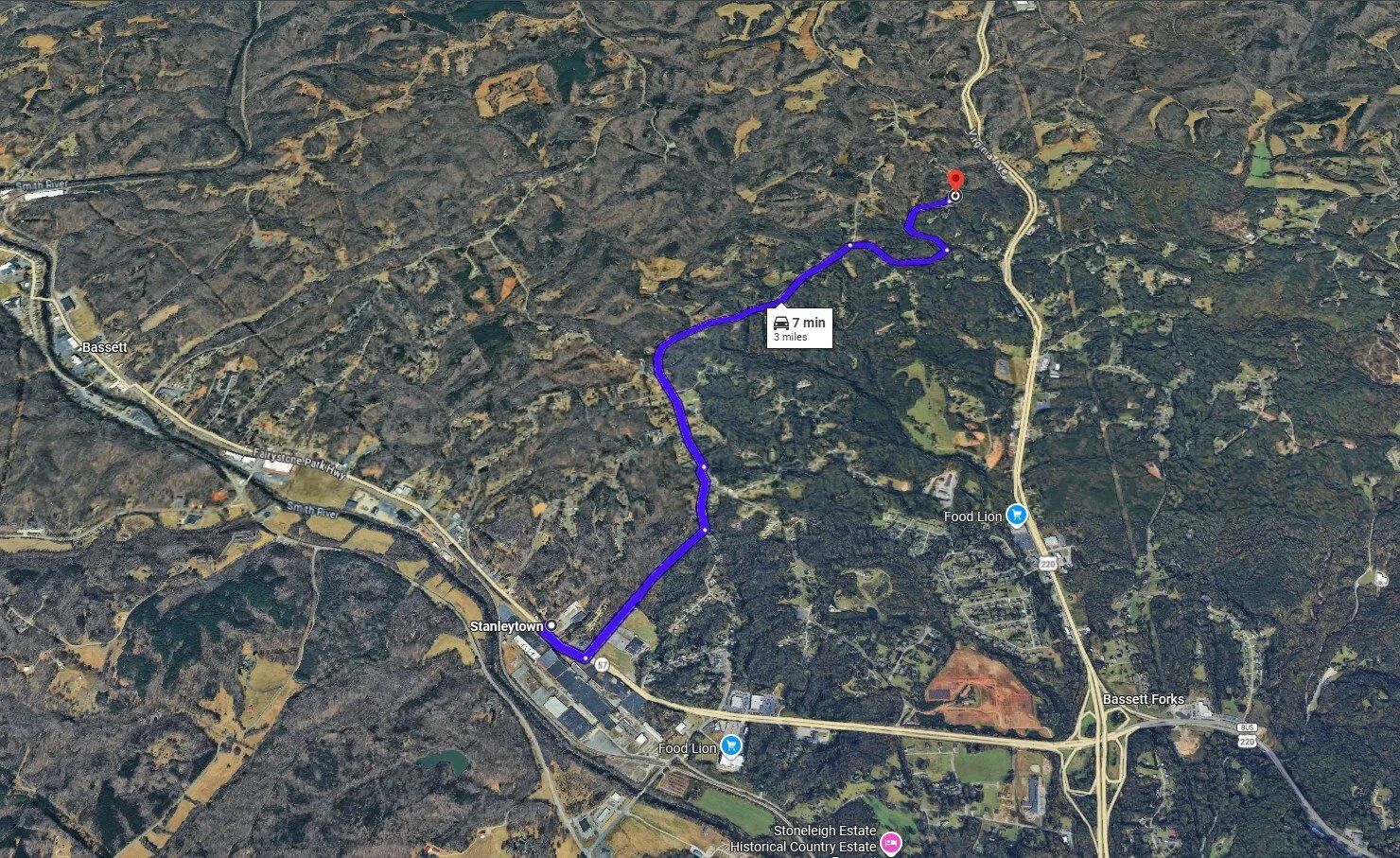 0.79-Acre Wooded Homesite Lot with Power on State-Maintained Jessteen Lane – Bassett, Henry County, VA