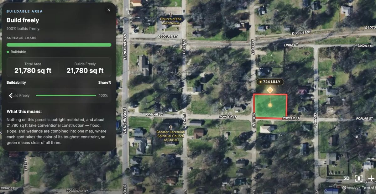 Decorative background for 724 S Lilly Street Corner | 0.32 Acre | Two Platted Lots image 6