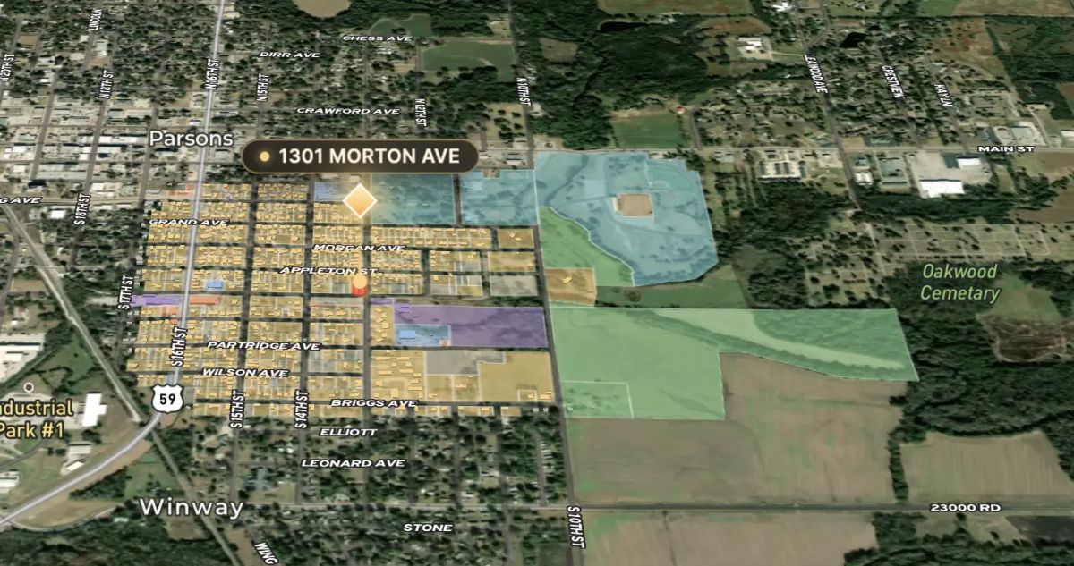 1301 Morton Avenue Parsons Homesite | 0.17 Acre | R-1 Corner Lot - Image 4