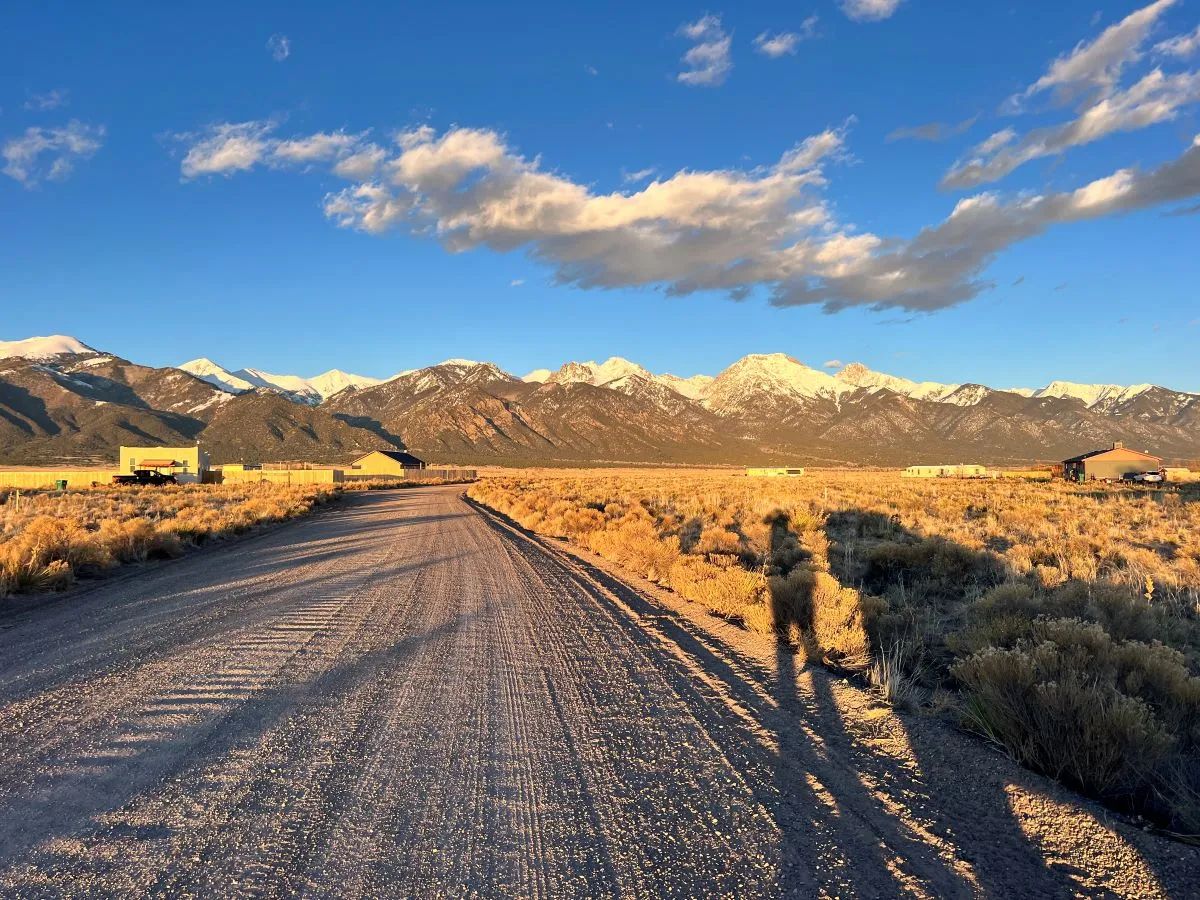 Flat Land Surrounded by Peaks in Saguache County, CO