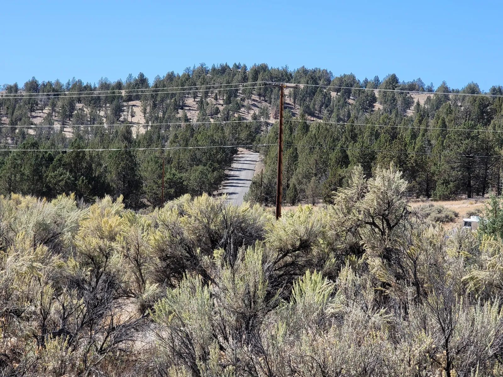 Seasonal Creek Runs Border in Modoc County, CA