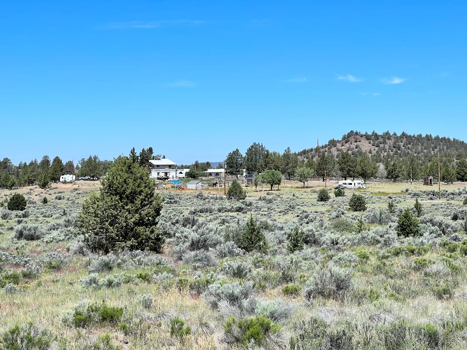 Gravel Road, Close to Power in Modoc County, CA