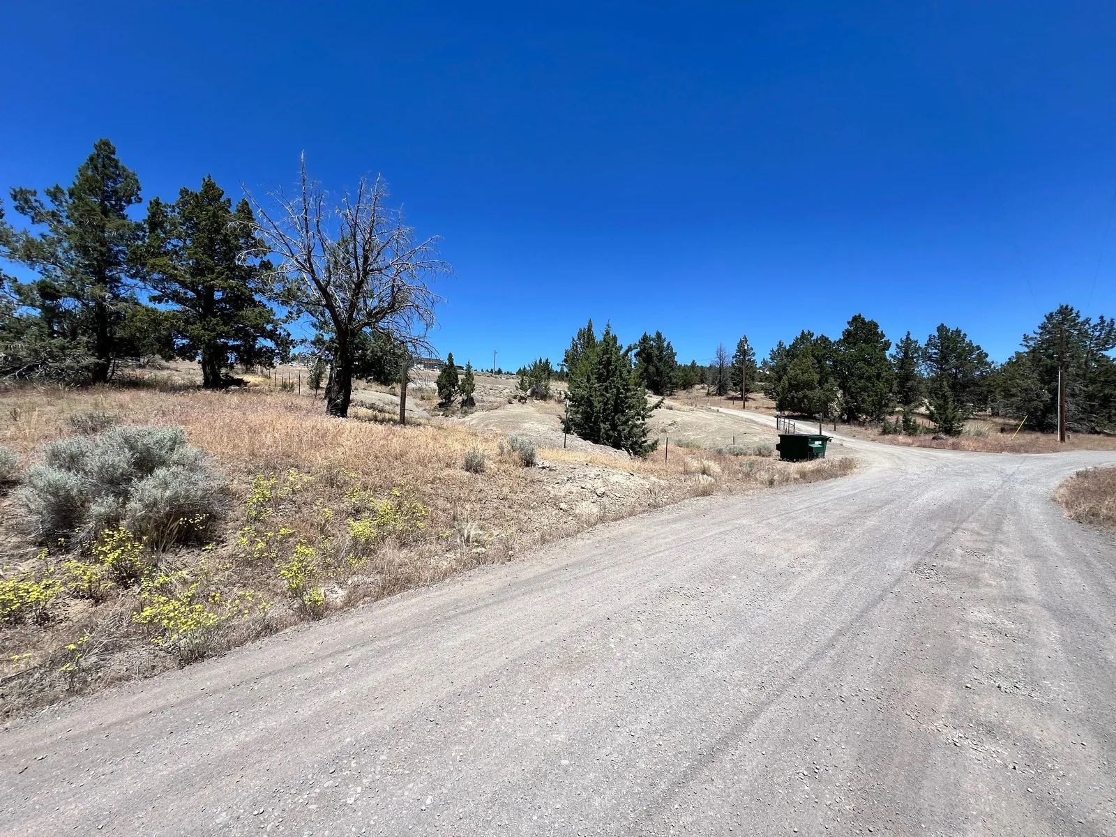 Power at the Street, Nice Gravel Entrance in Modoc County, CA