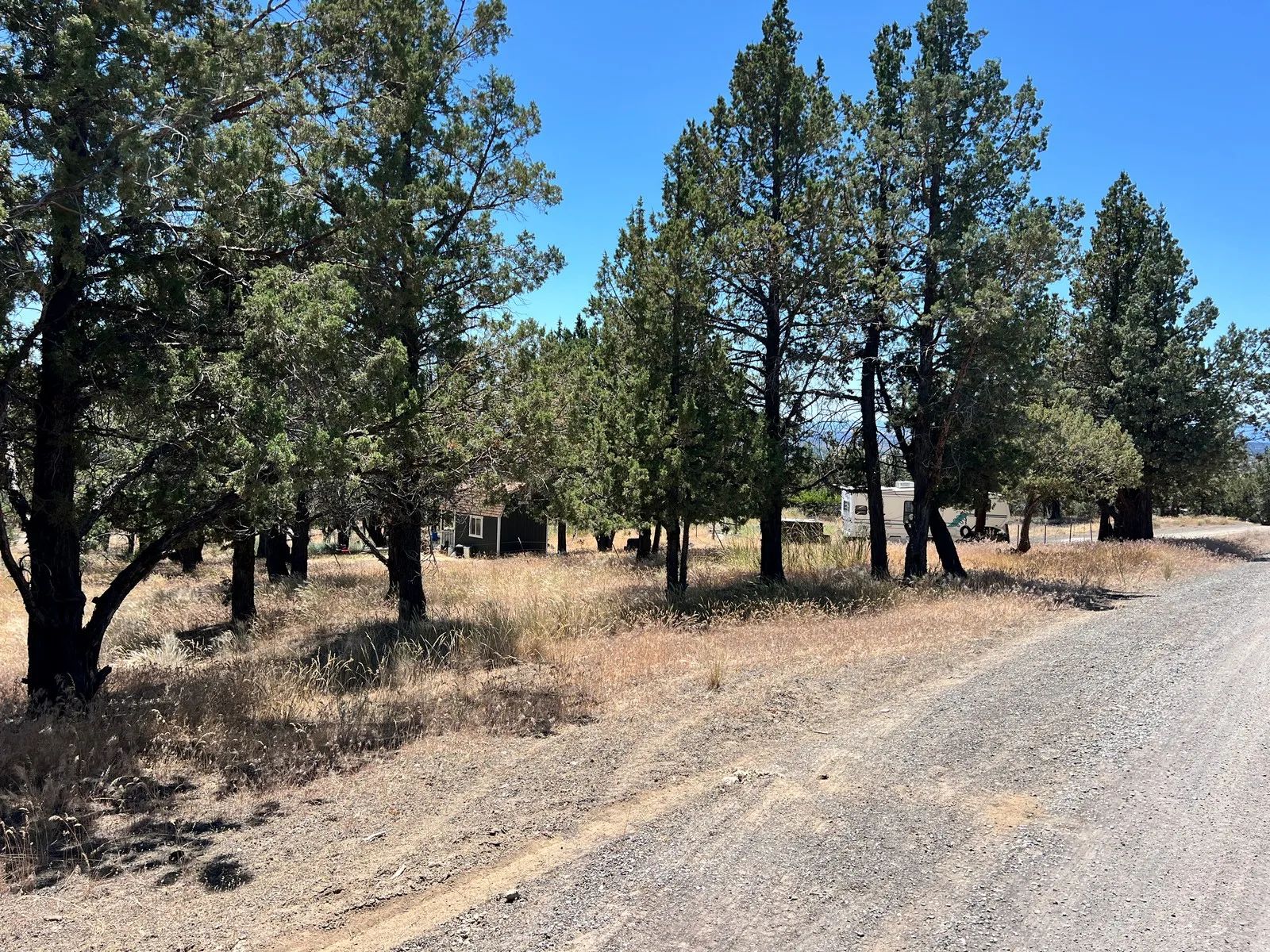 Power at the Street, Nice Gravel Entrance in Modoc County, CA