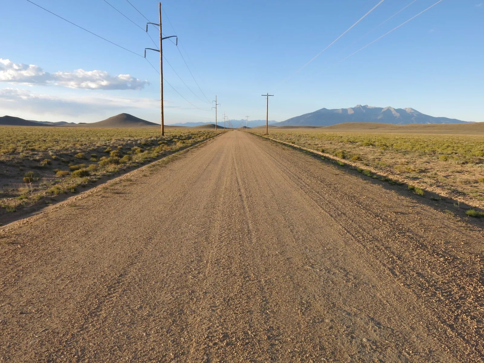Power at Road in Costilla County, CO