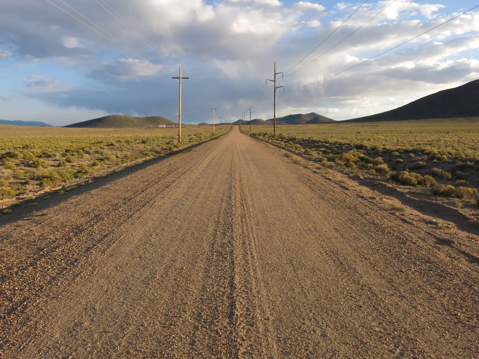 Power at Road in Costilla County, CO