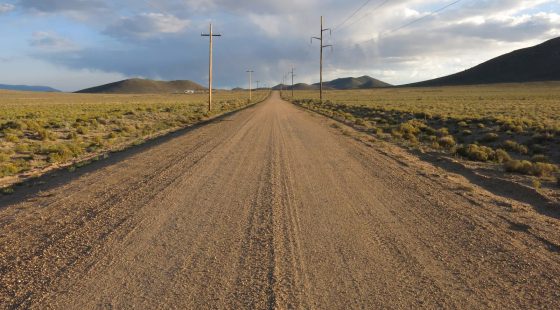 Power at Road in Costilla County, CO