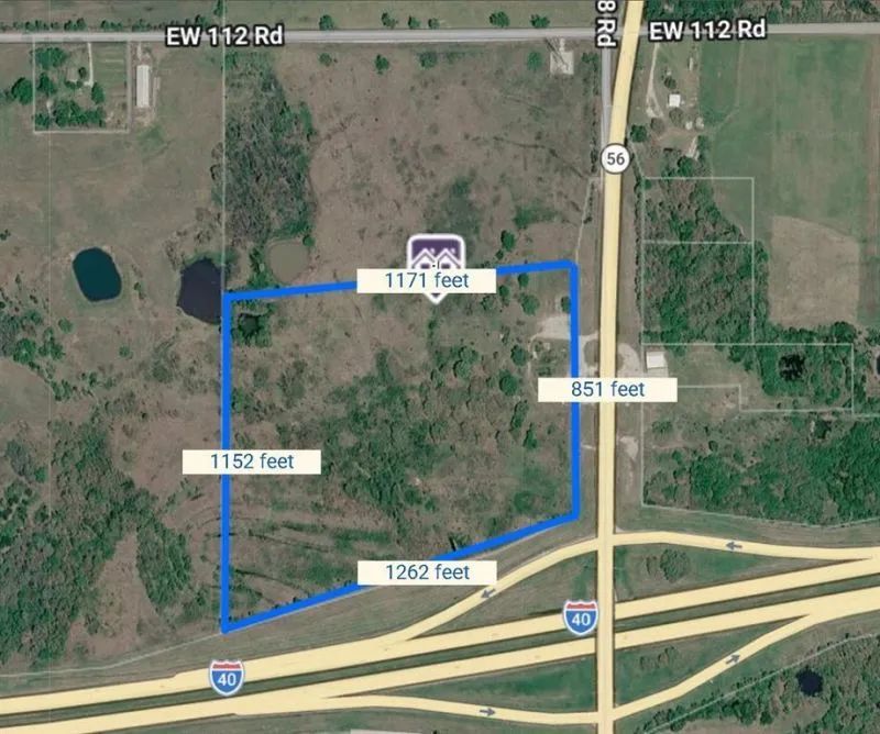 27.9 Acres - Corner of I-40 & Hwy 56, Exit 212 - Okemah, OK in Seminole County, OK
