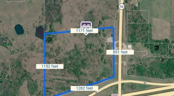 27.9 Acres - Corner of I-40 & Hwy 56, Exit 212 - Okemah, OK in Seminole County, OK
