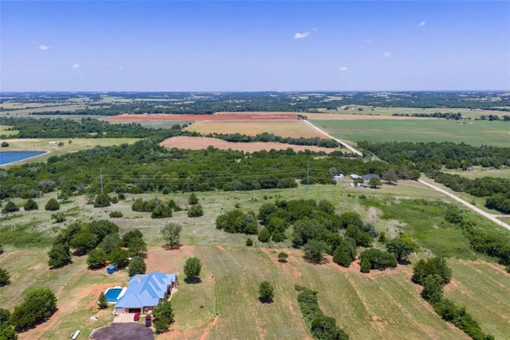 Decorative background for 46.75 Acres in Washington, OK - Pasture, Trees & Pond image 15