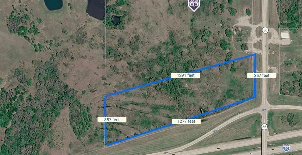 10.5 Acres - Corner of I-40 & Hwy 56, Exit 212 - Okemah, OK - Image 2