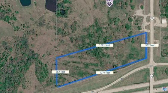 10.5 Acres - Corner of I-40 & Hwy 56, Exit 212 - Okemah, OK in Seminole County, OK