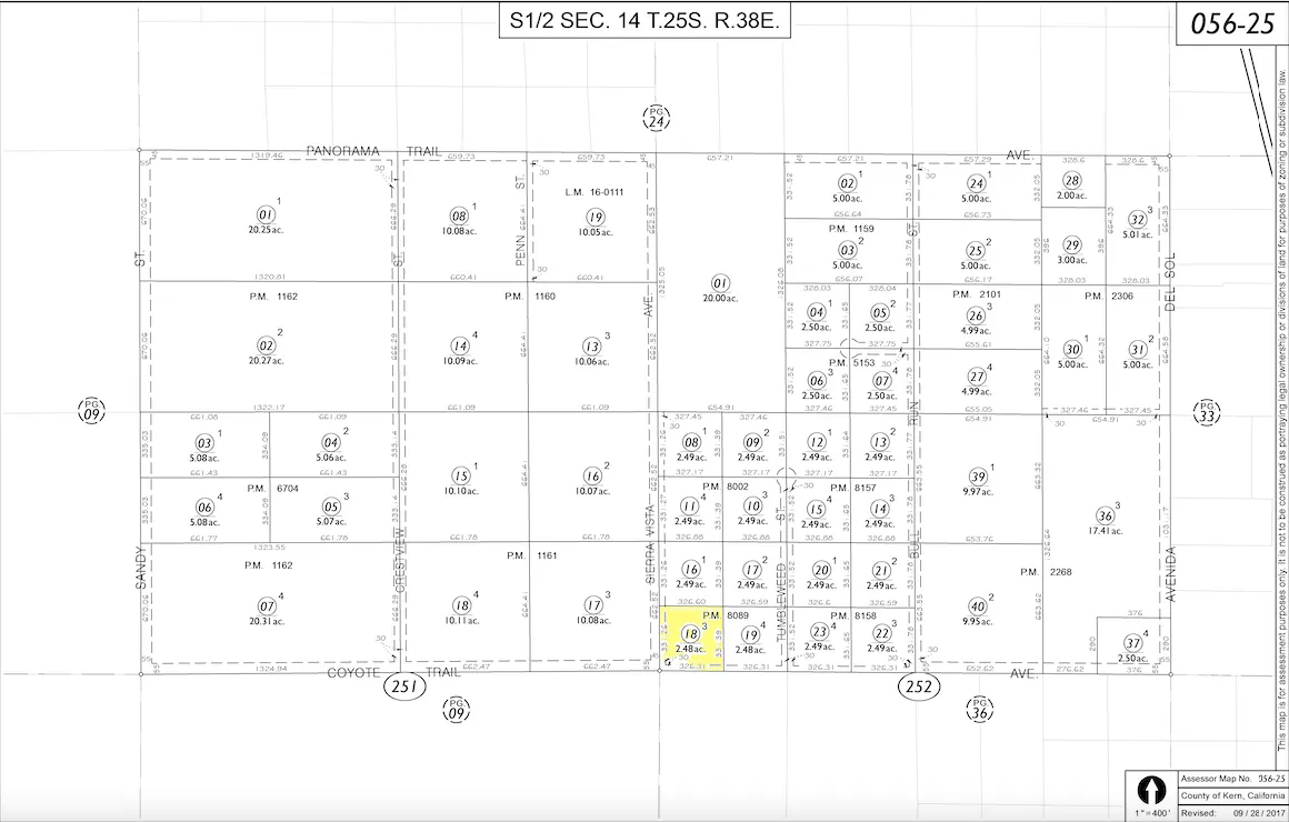 2.48 Acres Of Land For Sale In Inyokern, CA in Kern County, CA