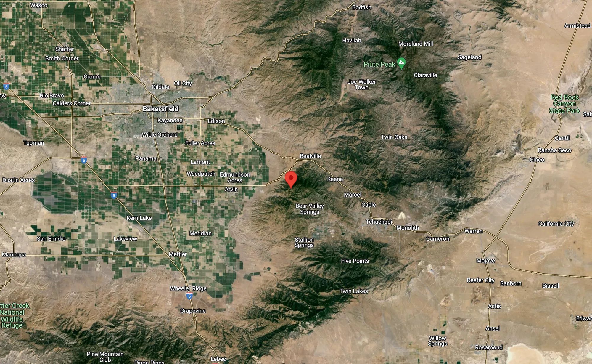 9+ Acres for sale in Tehachapi in Kern County, CA