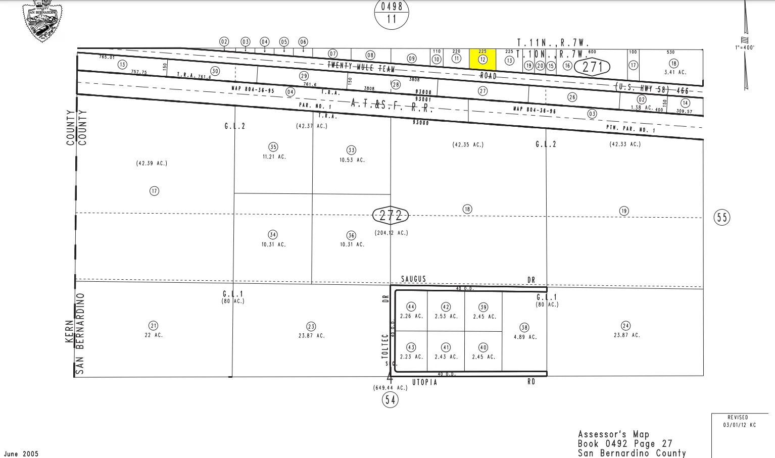 .87 Acres Of Residential Land For Sale In Boron, CA in San Bernardino County, CA