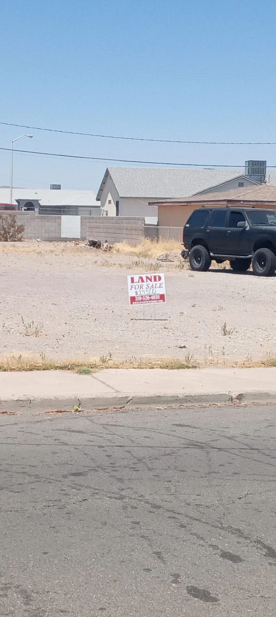 Cleared, Level lot Near CA/AZ Border in San Bernardino County, CA