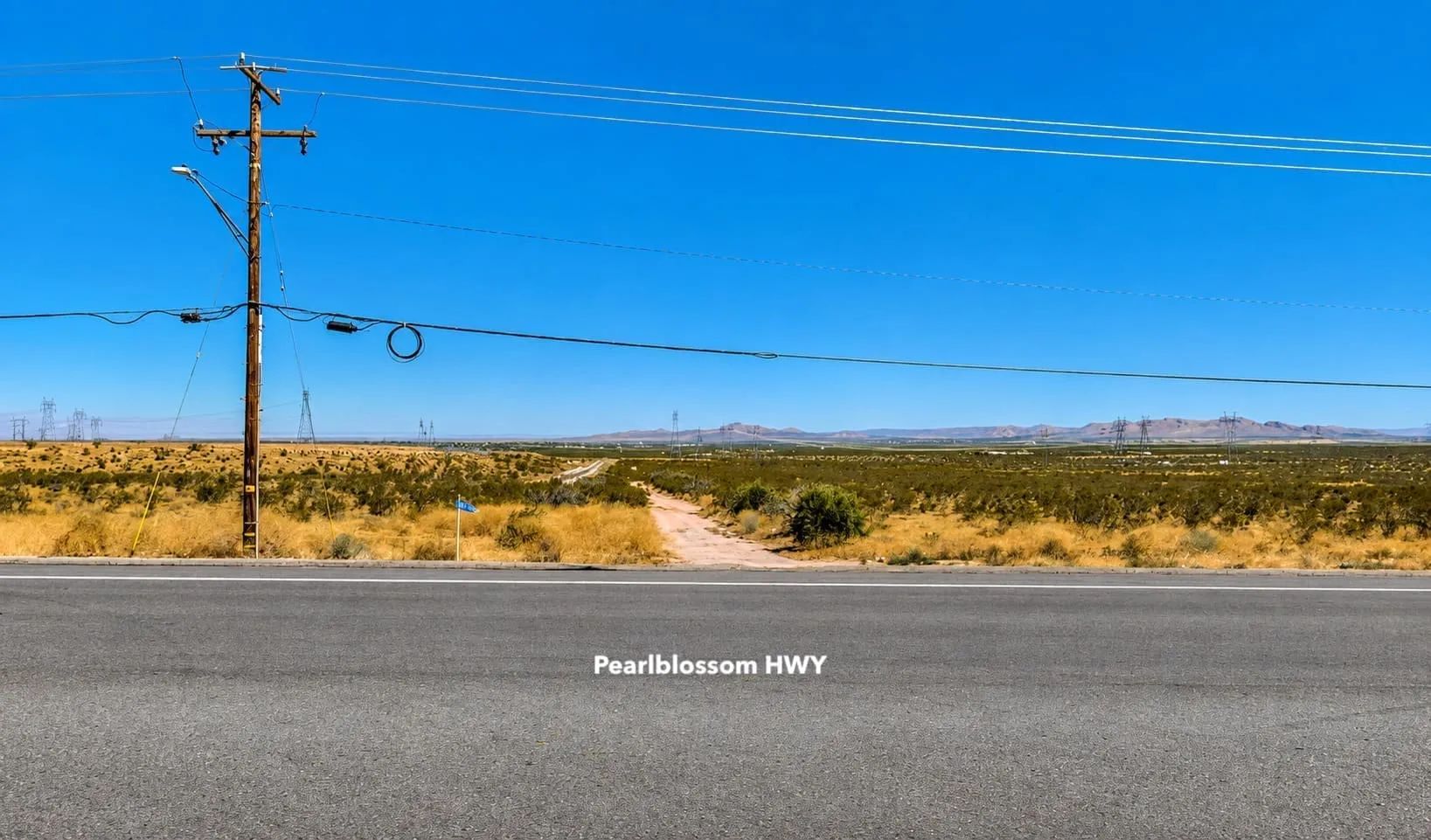 Two properties 18 Acres Commercial Acreage On Pearblossom Highway in Los Angeles County, CA