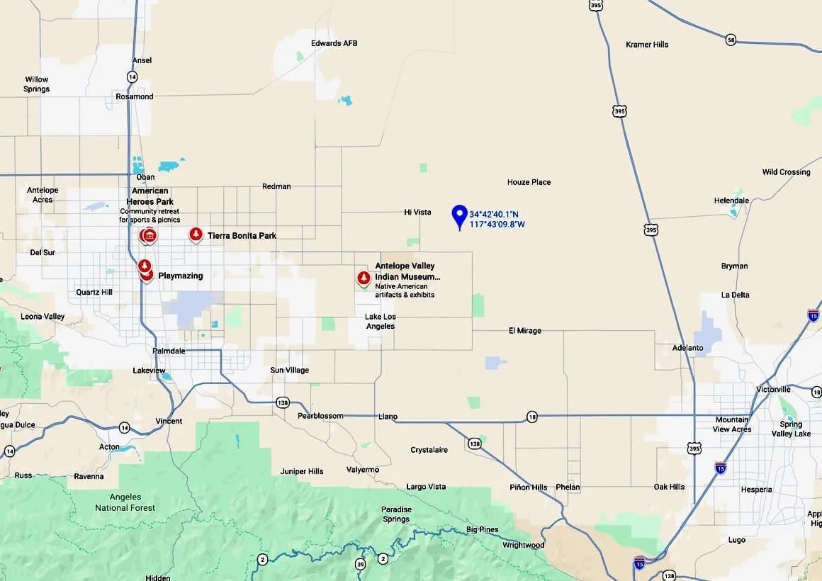 41.52 Acres in Hi Vista, CA – Agricultural Ranch Land Near Lake Los Angeles in Los Angeles County, CA