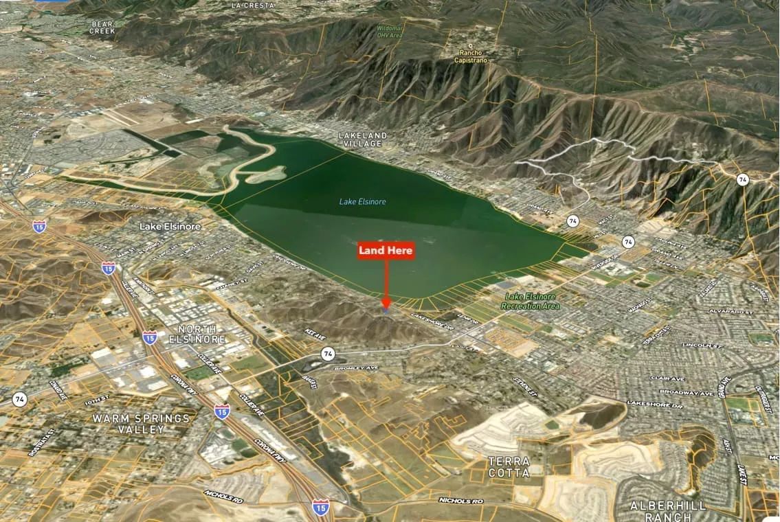 Decorative background for Double the Opportunity – Two Adjoining Lake View Lotsin Lake Elsinore, CA image 11